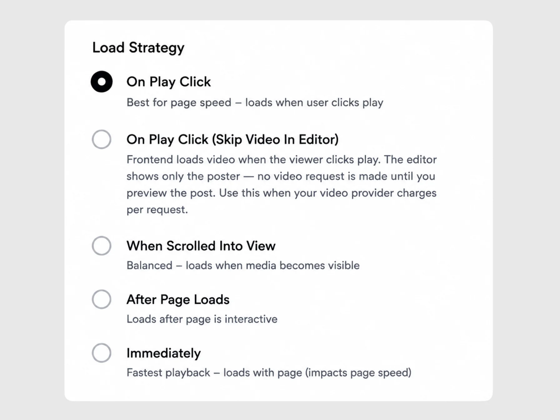 Load Strategy